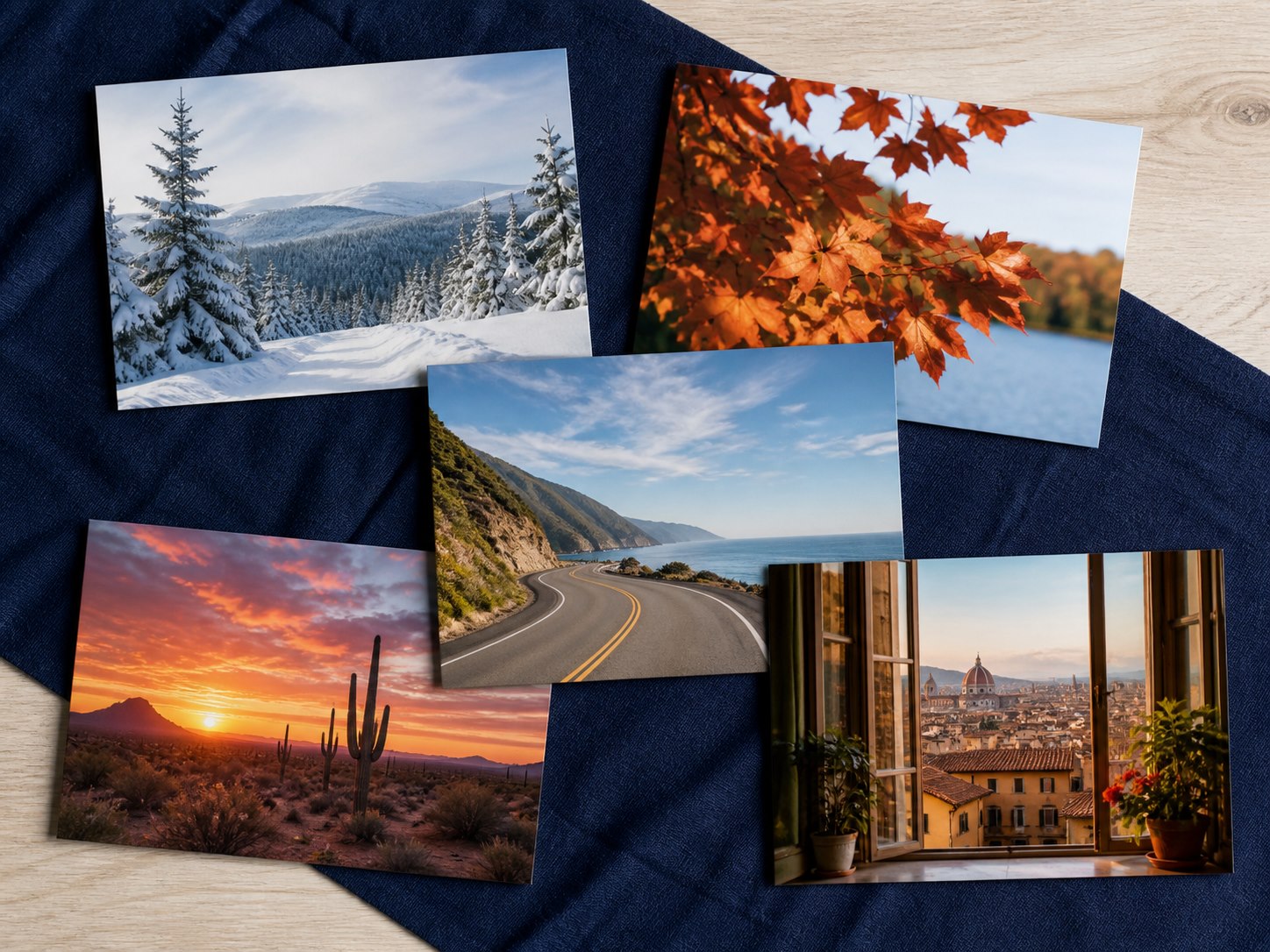 Holiday and travel postcard collection